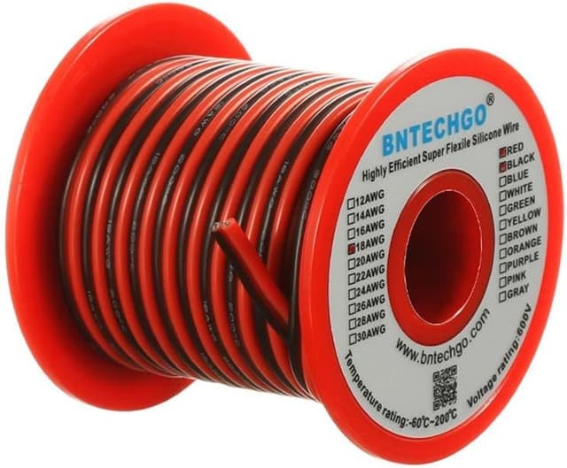BNTECHGO 18 AWG Silicone 2-Conductor 25ft cable