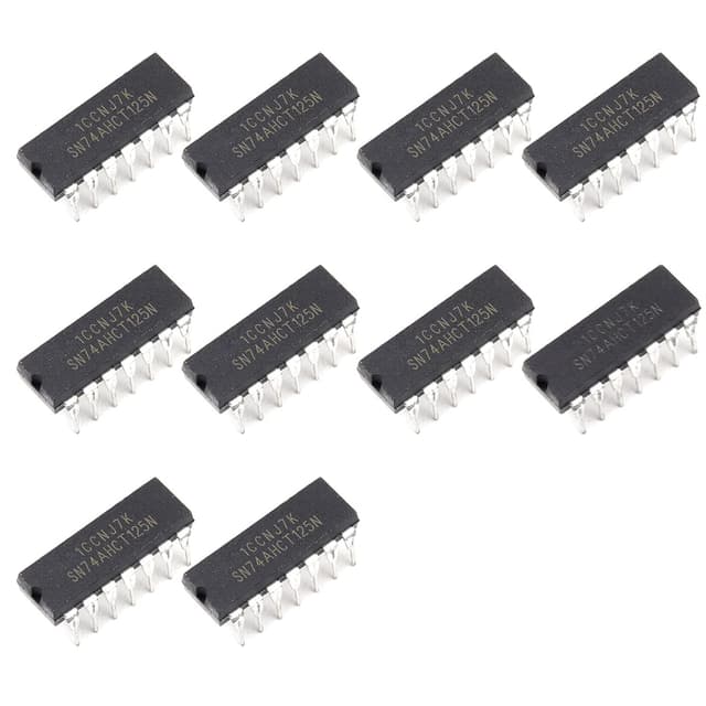 Bridgold SN74AHCT125N quad bus buffer ICs in DIP-14 packages